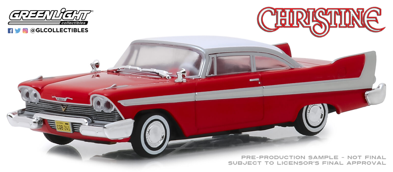 1958 Plymouth Fury - Christine (1983) DS Modellismo 1958 Plymouth Fury Christine scala 1:43