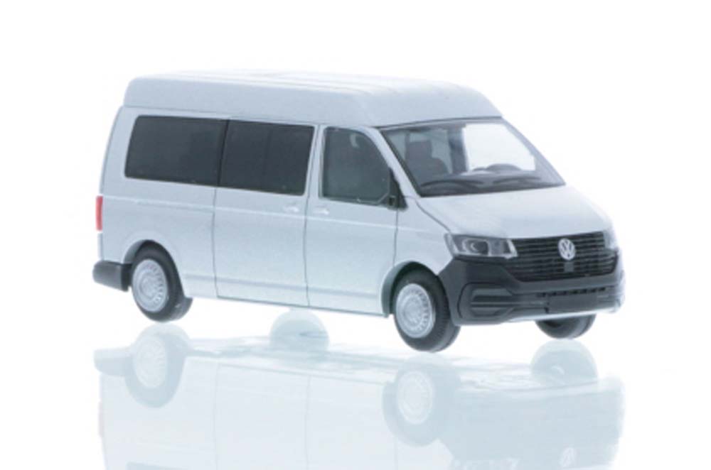 Volkswagen T6.1 LR Bus MD Argento Scala H0 DS Modellismo Volkswagen T6.1 LR Bus MD Argento scala H0