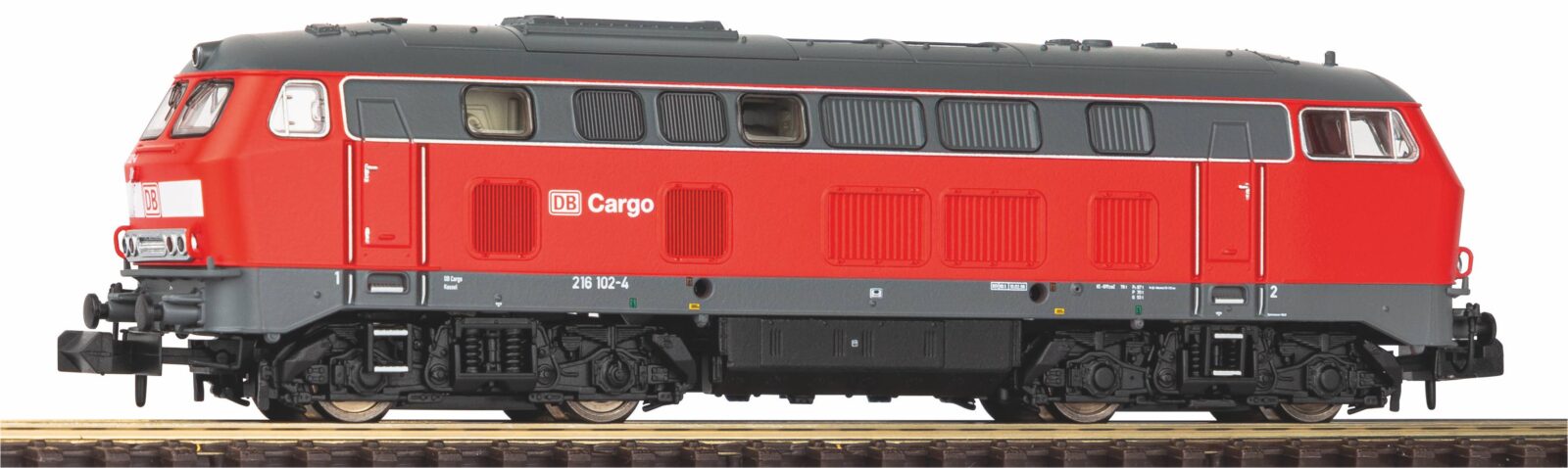 Locomotiva Diesel / Sound BR 216 DB Cargo V, incl. PIKO Sound-Decoder Scala N DS Modellismo Locomotiva Diesel / Sound BR 216 DB scala N