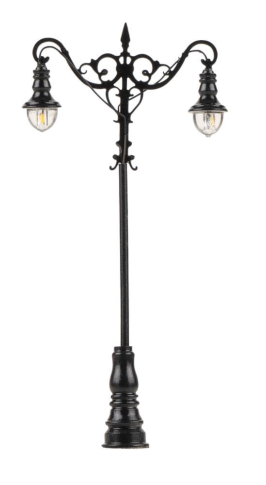 Lampione da parco a LED a sfera sospese - Bianco freddo Scala H0 DS Modellismo Lampione da parco a LED a sfera scala H0