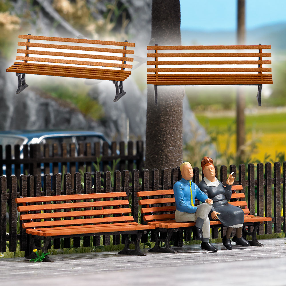 Due panche DS Modellismo Due panche scala 1:43 Busch