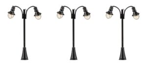 3 Luci a LED ad arco Bianco caldo scala N