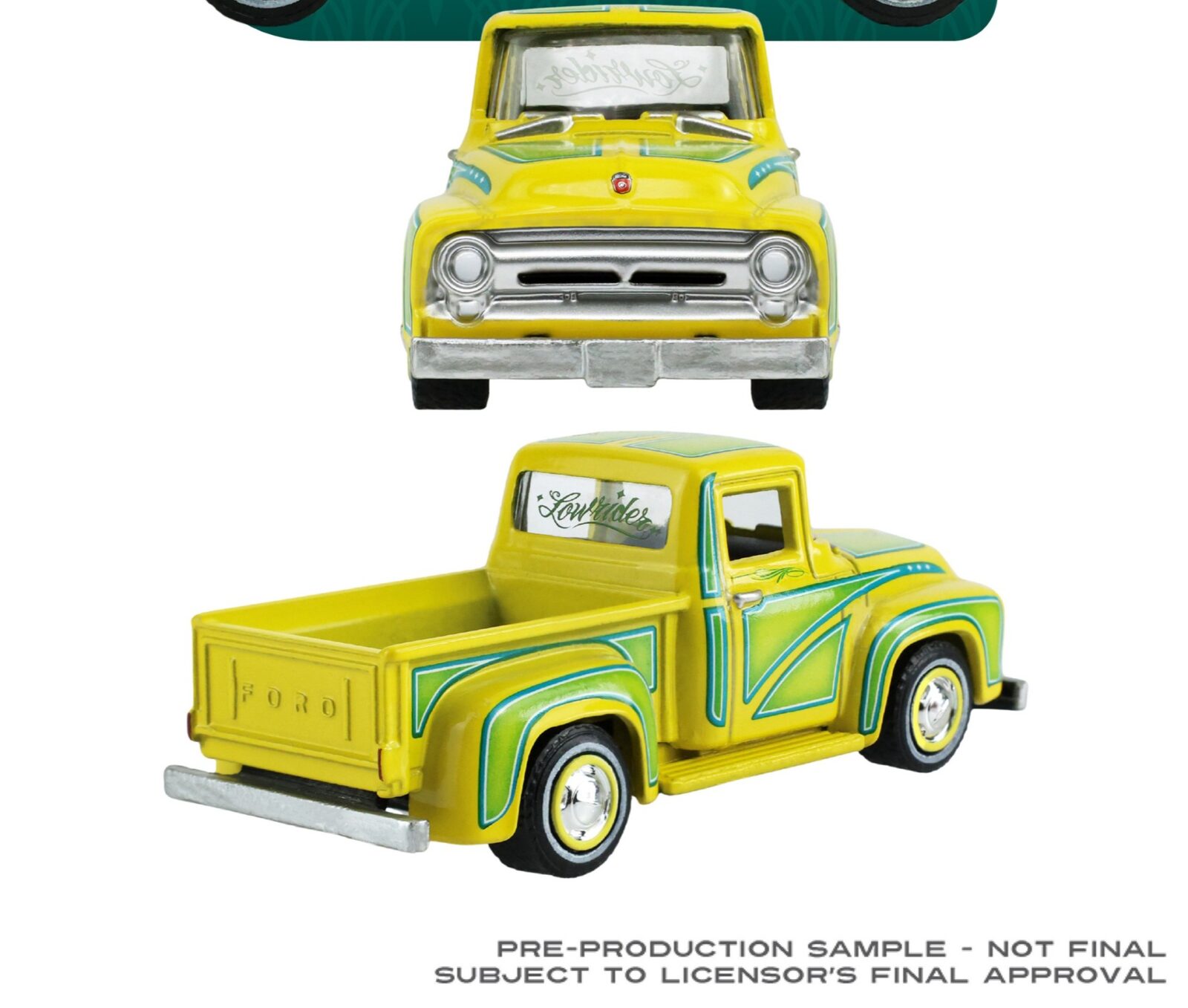 1954 Ford F-100 - Bright Yellow – Sergio Rocha Collaboration DS Modellismo 1954 Ford F-100 Bright Yellow – scala 1:64 - vista 2