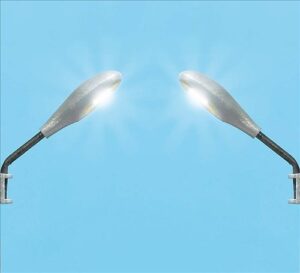 2 Lampade da Parete Ovali Luce Bianca Busch