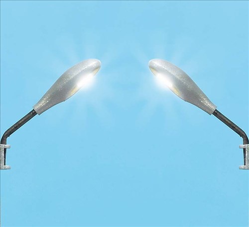 2 Lampade da Parete Ovali - Luce Bianca DS Modellismo 2 Lampade da Parete Ovali Luce Bianca Busch