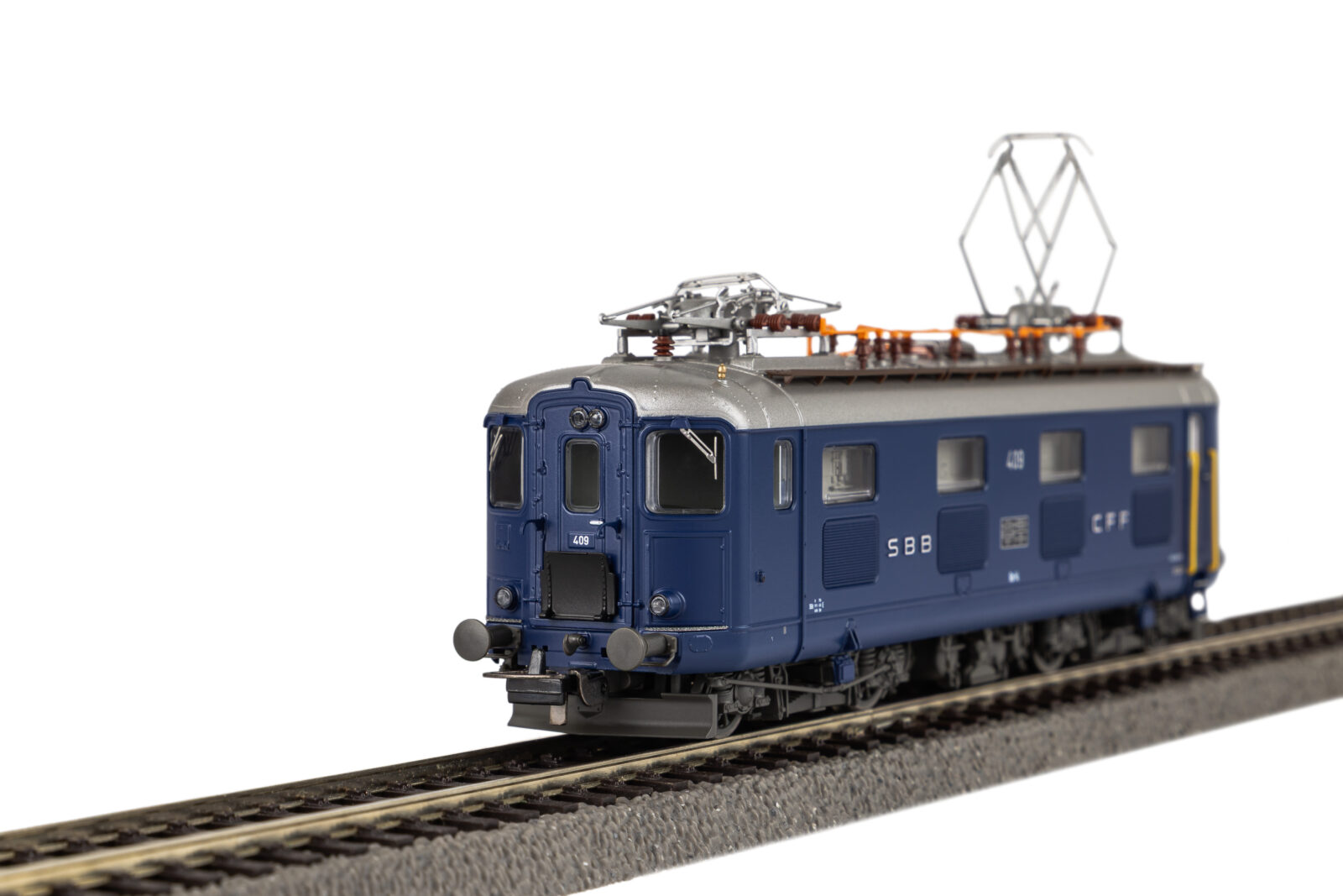 Locomotiva Elettrica Re 4/4 | 409 SBB Epoca III Scala H0 DS Modellismo Locomotiva Elettrica Re 4/4 | 409 scala H0 - vista 3