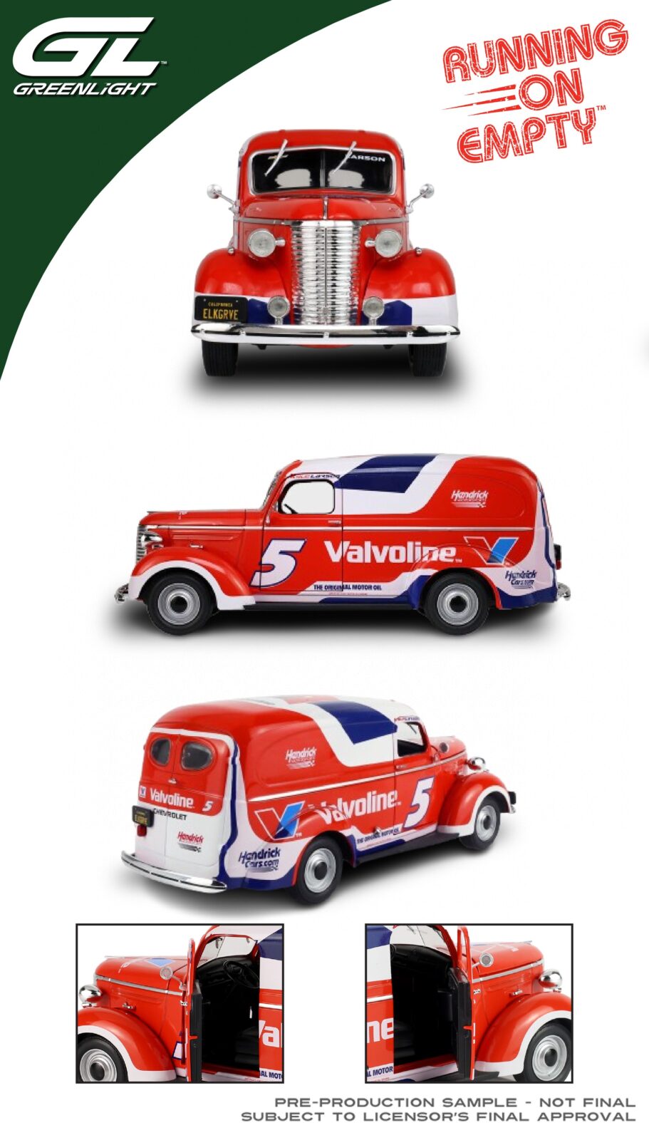 1939 Chevy Panel Van - Hendrick Motorsports - 2024 NAPA Golf Filters DS Modellismo 1939 Chevy Panel Van Hendrick scala 1:24