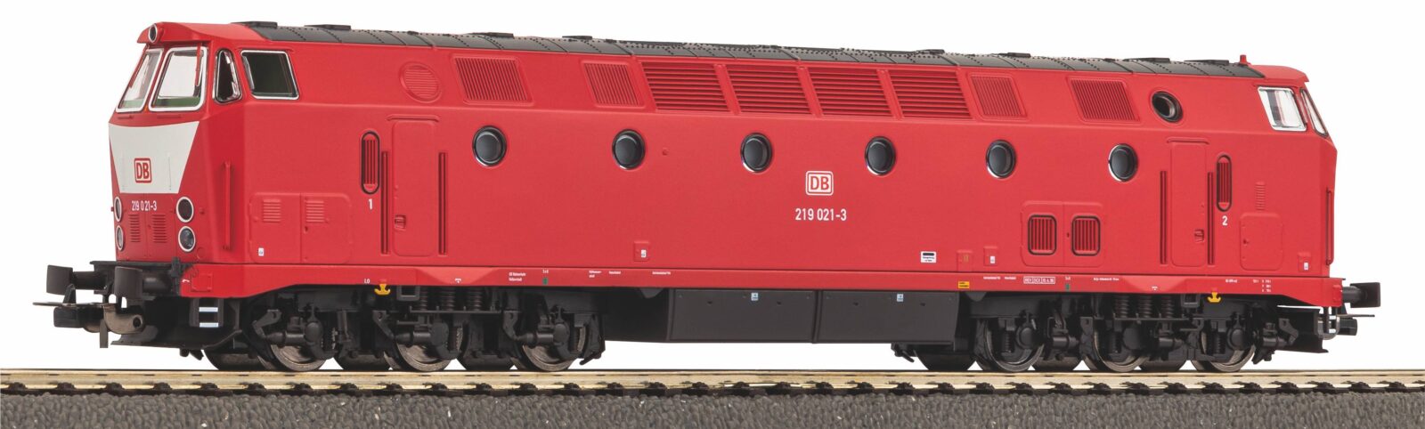 Locomotiva Diesel BR 219 Luce in alto con bavaglino DB AG Epoca V Scala H0 DS Modellismo Locomotiva Diesel BR 219 Luce scala H0