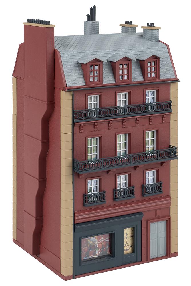 Casa a schiera, 4 piani Scala H0 DS Modellismo Casa a schiera, 4 piani scala H0 Faller