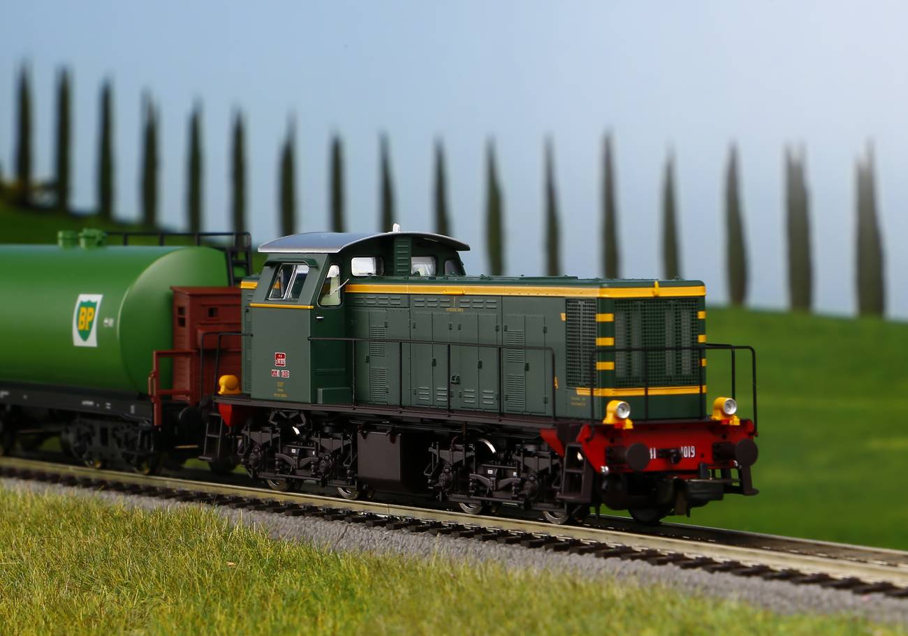 Locomotiva Diesel D.141.1019 Dep.Loc. Padova FS Epoca III/IV Scala H0 DS Modellismo Locomotiva Diesel D.141.1019 scala H0