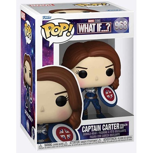 FUNKO POP Marvel What If...? Captain Carter Stealth Suit 968 DS Modellismo FUNKO POP Marvel What If...? Captain Carter Stealth Suit 968