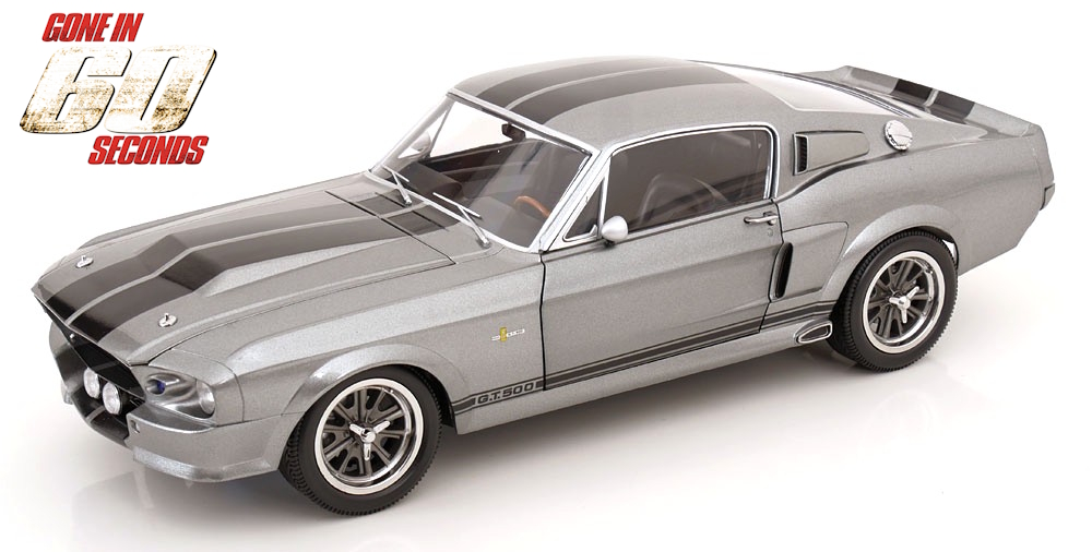 Ford Mustang Shelby GT500 Eleanor 1967 Grey Metallic & Black DS Modellismo Ford Mustang Shelby GT500 Eleanor scala 1/12