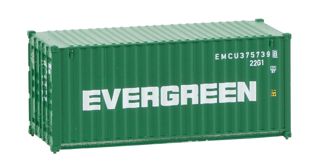 Container da 20' "EVERGREEN" Scala H0 DS Modellismo Container da 20' "EVERGREEN" scala H0 Faller
