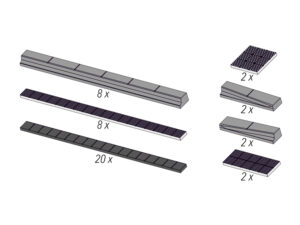 Citybord-Haltestelle mit scala H0