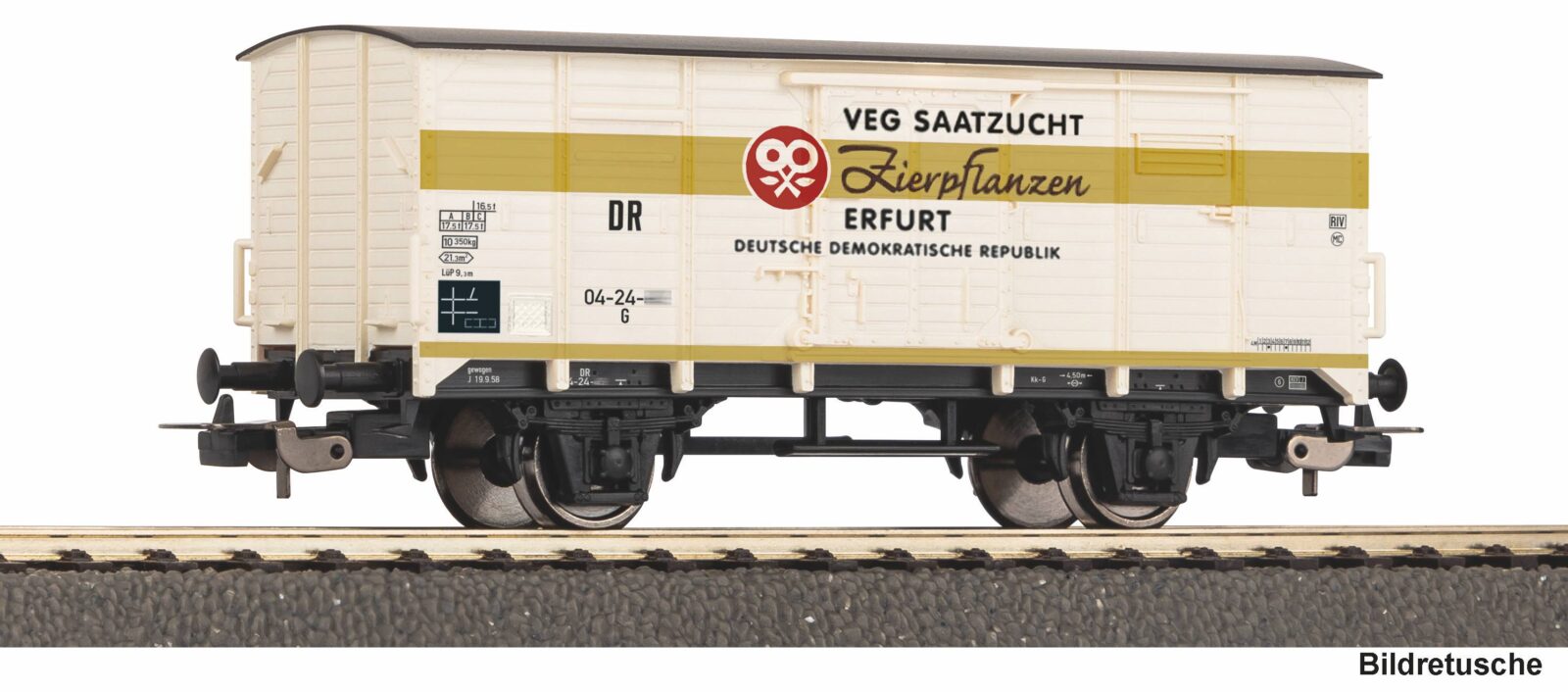 Carro Merci Coperto G02 VEG Saatgut Erfurt DR Epoca III Scala H0 DS Modellismo Carro Merci Coperto G02 VEG Saatgut scala H0