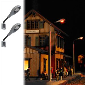 2 Lampade da Parete Ovali Luce Gialla Busch