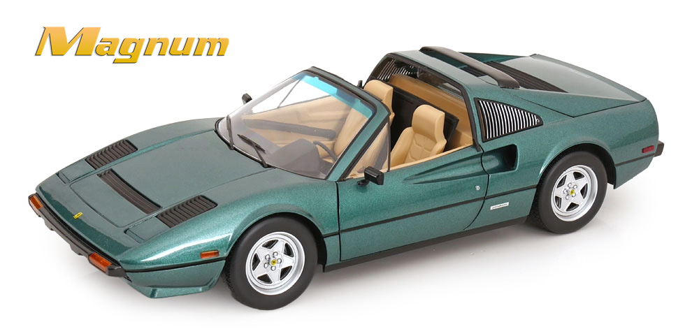 Ferrari 308 GTS Quattrovalvole 1982 US Version Green Metallic TV Series Magnum DS Modellismo Ferrari 308 GTS Quattrovalvole scala 1/12
