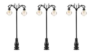 3 Luci a LED a sfera sospese Bianco scala H0