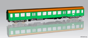 Carrozza accesso centrale scala H0