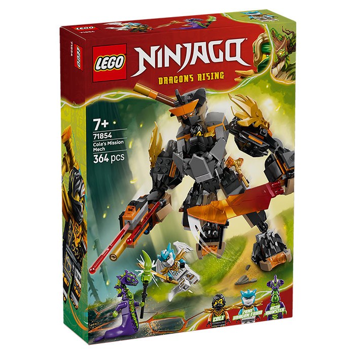 71854 Ninjago Mech Della Missione di Cole e Drago Zane DS Modellismo 71854 Ninjago Mech Della Missione di Cole e Drago Zane