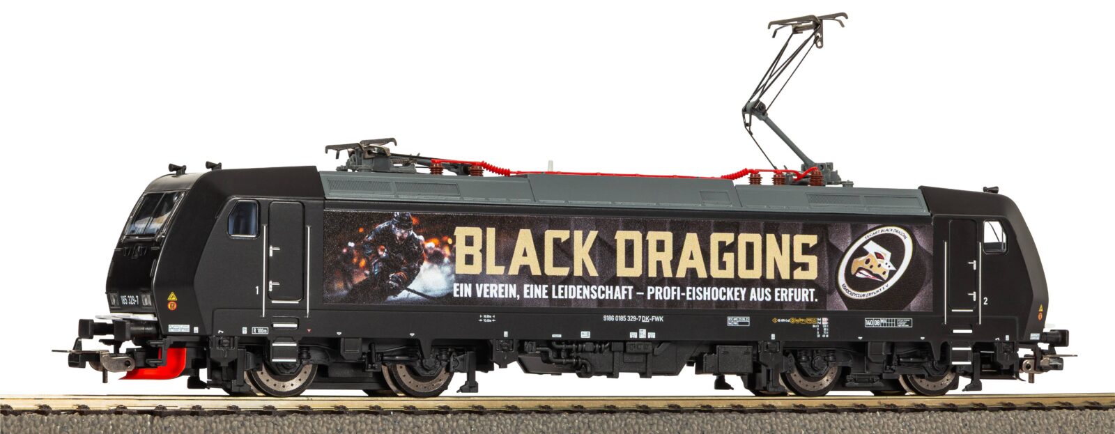 Locomotiva Elettrica 185 329 Black Dragons Epoca VI - Versione in Corrente Alternata Scala H0 DS Modellismo Locomotiva Elettrica 185 329 Black scala H0