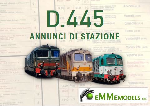 Locomotiva Diesel / Sound D.445.1056 DEP. LOC. RIMINI Livrea IC delle FS Epoca VI Scala H0 DS Modellismo Locomotiva Diesel / Sound scala H0