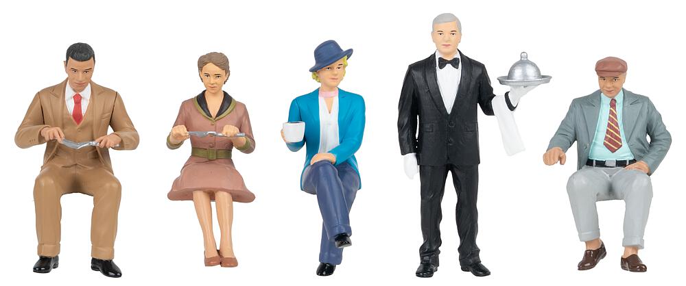 Ospiti Seduti al Ristorante Scala G DS Modellismo Ospiti Seduti al Ristorante scala G Faller