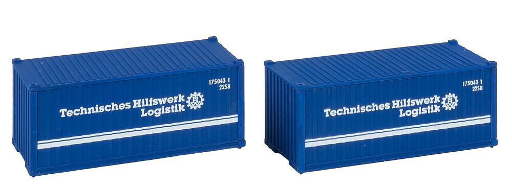 Container 20' THW, set di 2 Scala H0 DS Modellismo Container 20' THW, set di 2 scala H0 Faller