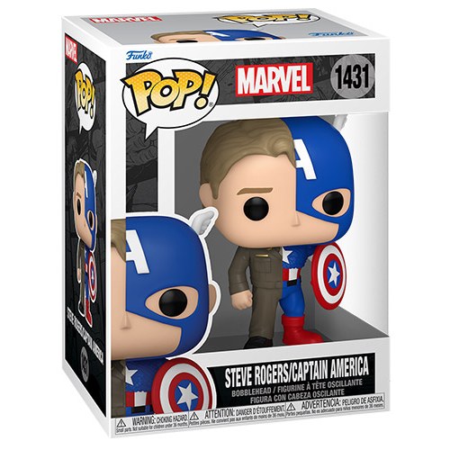 FUNKO POP Marvel Split Steve Rogers/Captain America 1431 DS Modellismo FUNKO POP Marvel Split Steve Rogers/Captain America 1431