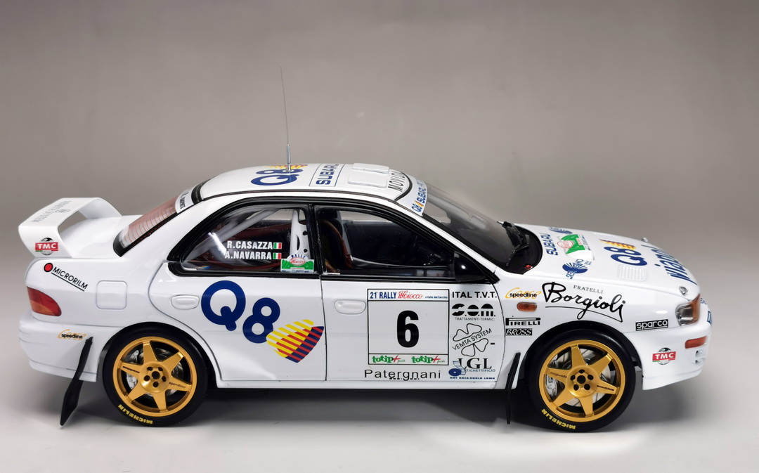 Subaru Impreza 555 - #6 A. Navarra / R.Casazza DS Modellismo Subaru Impreza 555 #6 A. Navarra scala 1:18