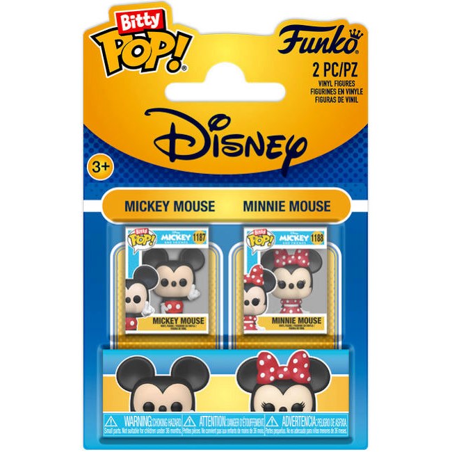 FUNKO BITTY POP 2 Pack Disney Mickey & Minnie Mouse DS Modellismo FUNKO BITTY POP 2 Pack Disney Mickey & Minnie Mouse