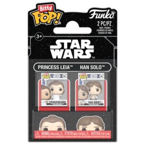 FUNKO BITTY POP 2 Pack Star Wars Princess Leia & Han Solo