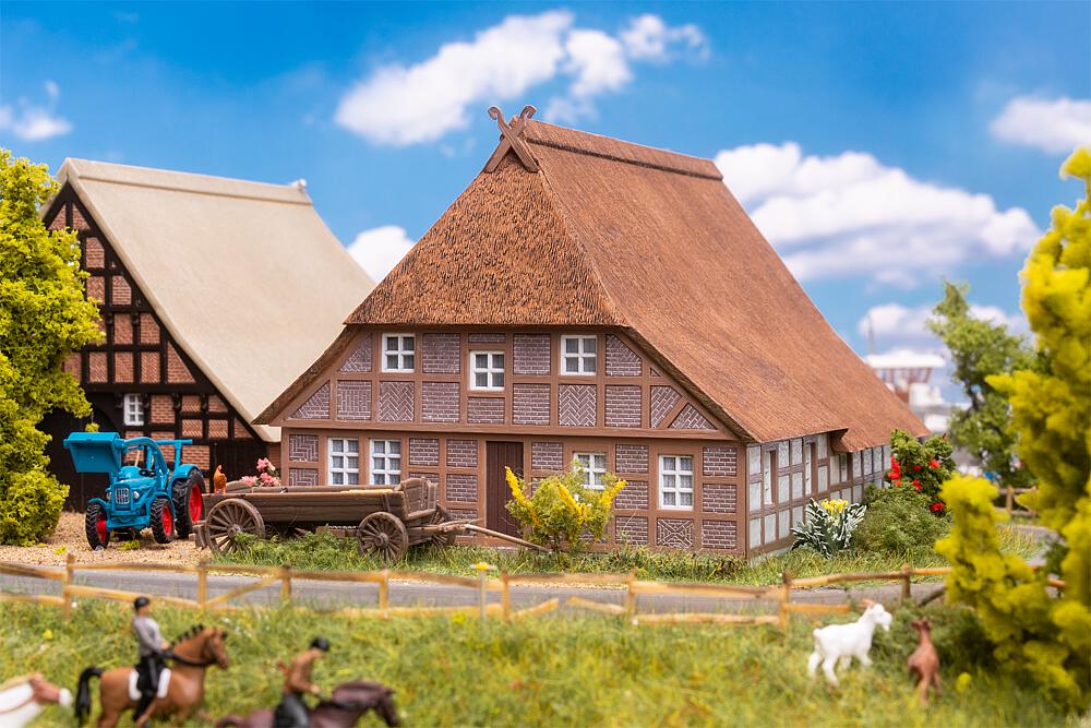 Casa con Tetto di Paglia della Germania Settentrionale Scala H0 DS Modellismo Casa Tetto di Paglia della Germania scala H0