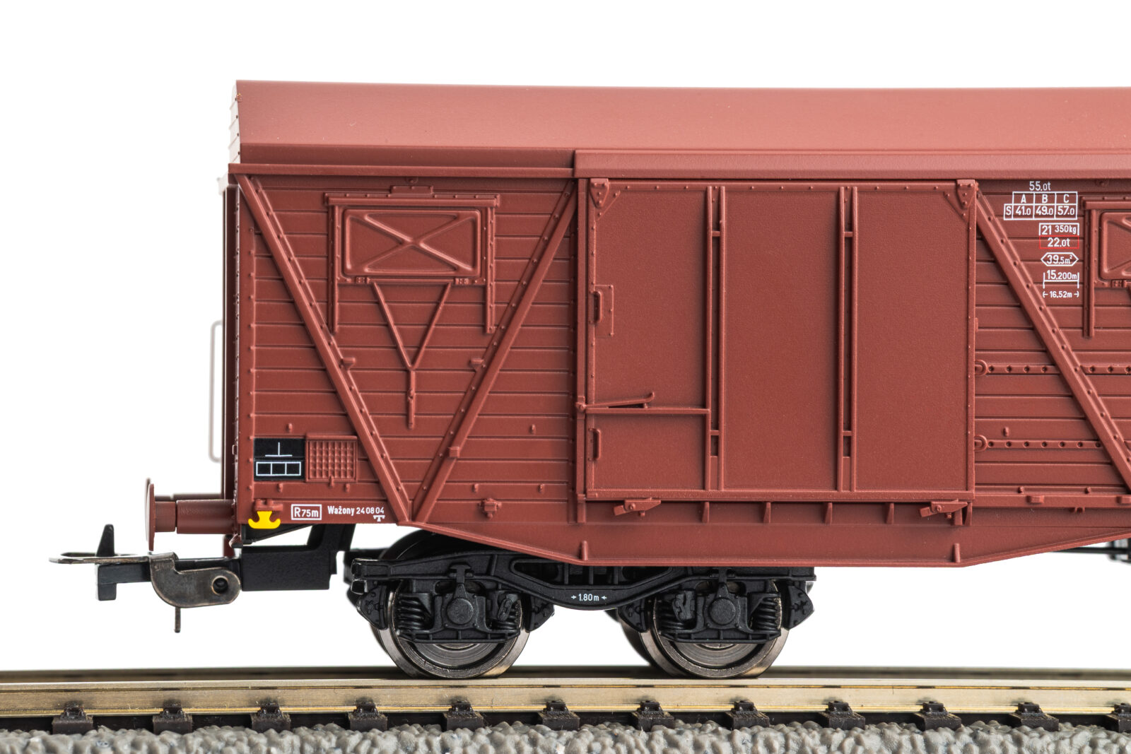 Carro merci di grandi dimensioni 401Ka PKP Epoca V Scala H0 DS Modellismo Carro merci di grandi dimensioni scala H0