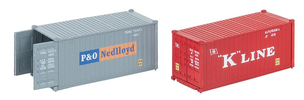 Container da 20' - K-LINE e P&O Scala H0 DS Modellismo Container da 20' K-LINE e P&O scala H0