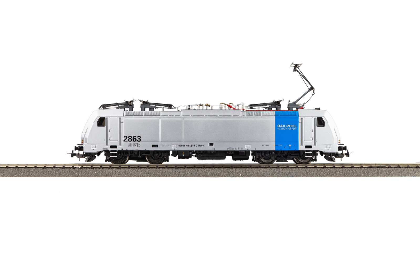 Locomotiva Elettrica BR 186 Railpool Epoca VI Scala H0 DS Modellismo Locomotiva Elettrica BR 186 scala H0