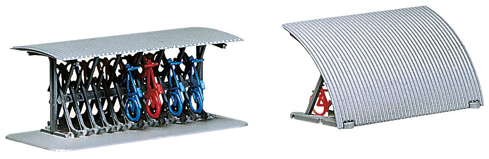 2 Rastrelliere per biciclette Scala N DS Modellismo 2 Rastrelliere per biciclette scala N Faller