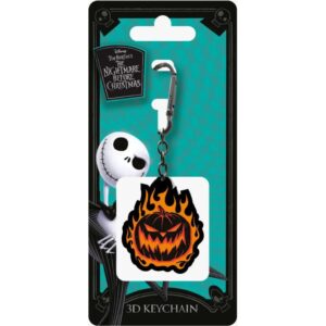 Portachiavi Nbx Flaming Pumpkin 3d