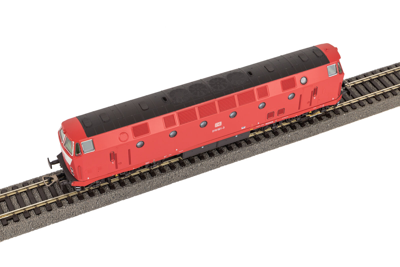 Locomotiva Diesel BR 219 Luce in alto con bavaglino DB AG Epoca V Scala H0 DS Modellismo Locomotiva Diesel BR 219 Luce scala H0