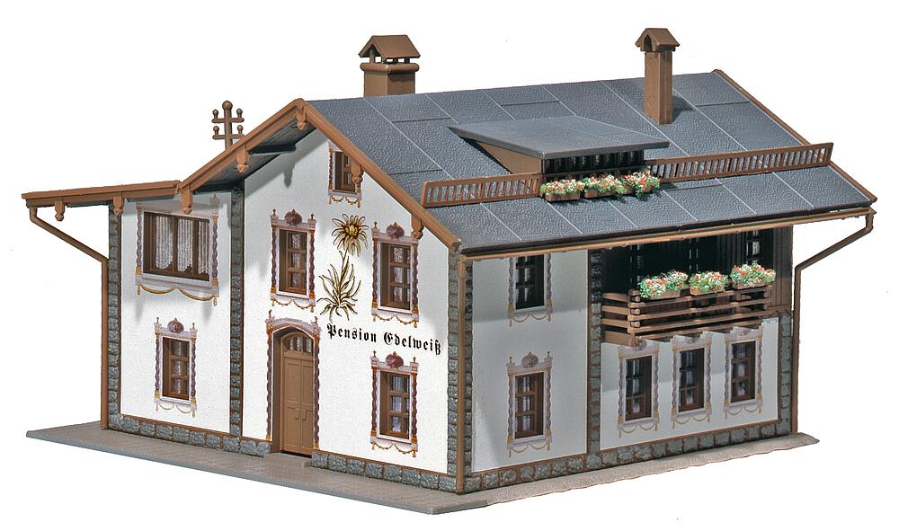 Pensione Edelweiss Scala H0 DS Modellismo Pensione Edelweiss scala H0 Faller
