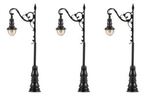 3 Luci a LED ad arco Bianco caldo scala N