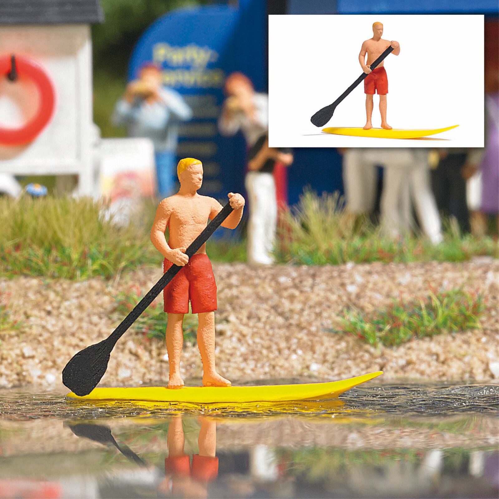 Stand Up Paddling Scala H0 DS Modellismo Stand Up Paddling scala H0 Busch