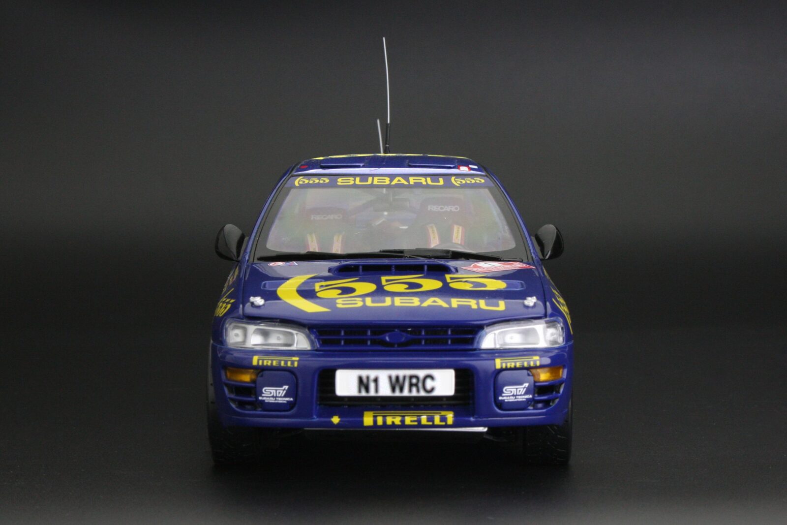 Subaru Impreza 555 - #1 C.McRae/D.Ringer - Winner Rally Sanremo 1996 DS Modellismo Subaru Impreza 555 #1 scala 1:18