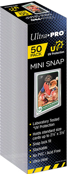 Ultra Pro Mini Snap UV Bustina Rigida Trasparente 50pz DS Modellismo Ultra Pro Mini Snap Uv Bustina Rigida