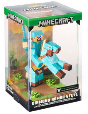 Minecraft Steve Armatura di Diamante Diorama