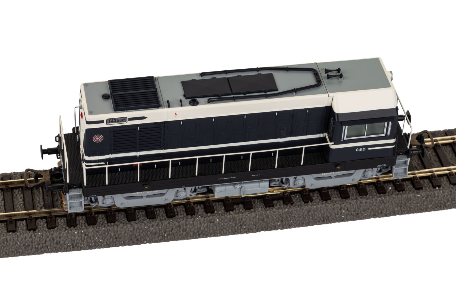 Locomotiva Diesel T435 Blu ČSD Epoca III Scala H0 DS Modellismo Locomotiva Diesel T435 Blu ČSD scala H0