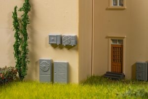 10 pompe di calore scala H0 Faller