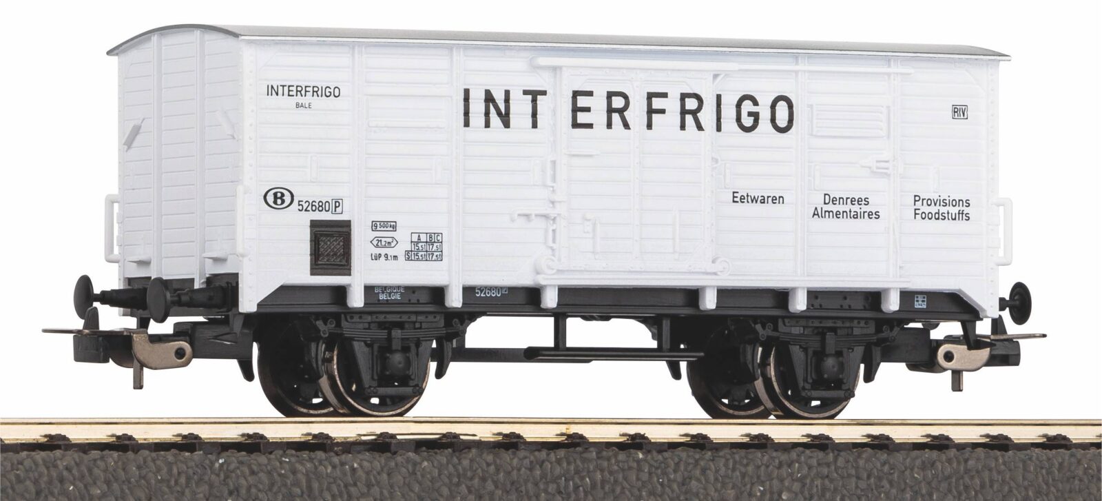 Carro Frigorifero per trasporto Banane SNCB Epoca III Scala H0 DS Modellismo Carro Frigorifero per trasporto scala H0