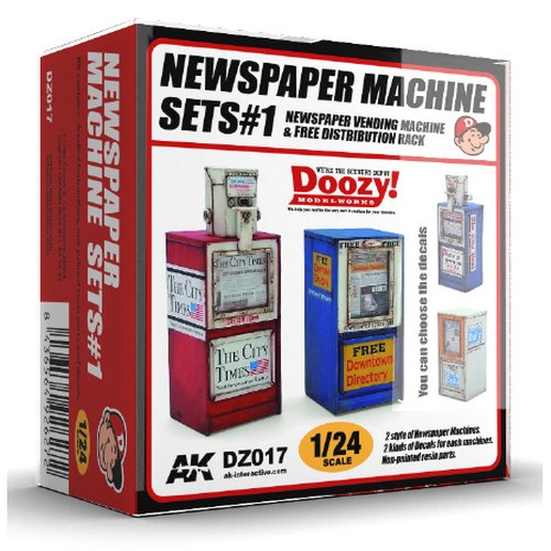 Doozy! 1/24 Newspaper Machine Sets 1 DS Modellismo Doozy! 1/24 Newspaper Machine Sets 1