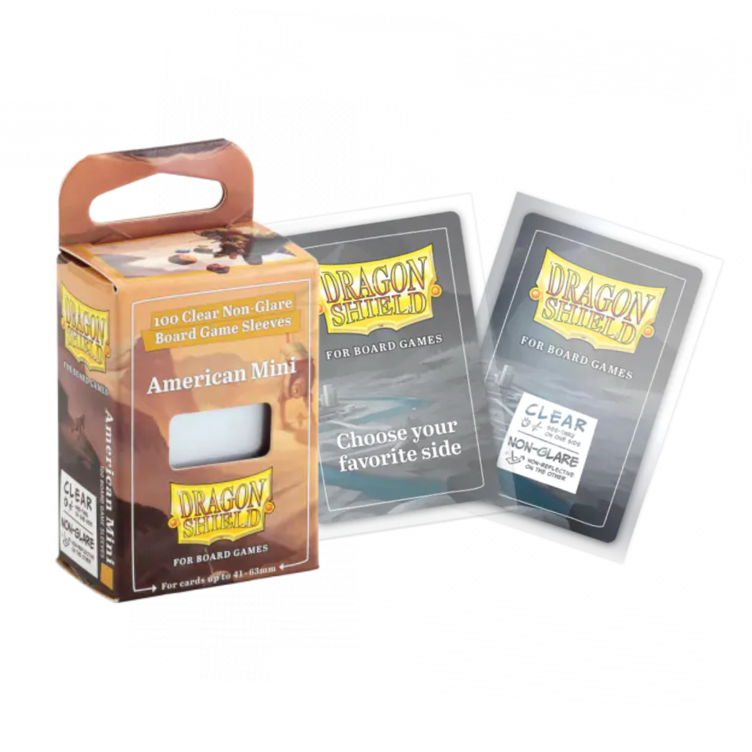 DS Board Game Sleeves - American Mini 41X63 (100) - (AT-60201) DS Modellismo DS Board Game Sleeves American Mini 41X63